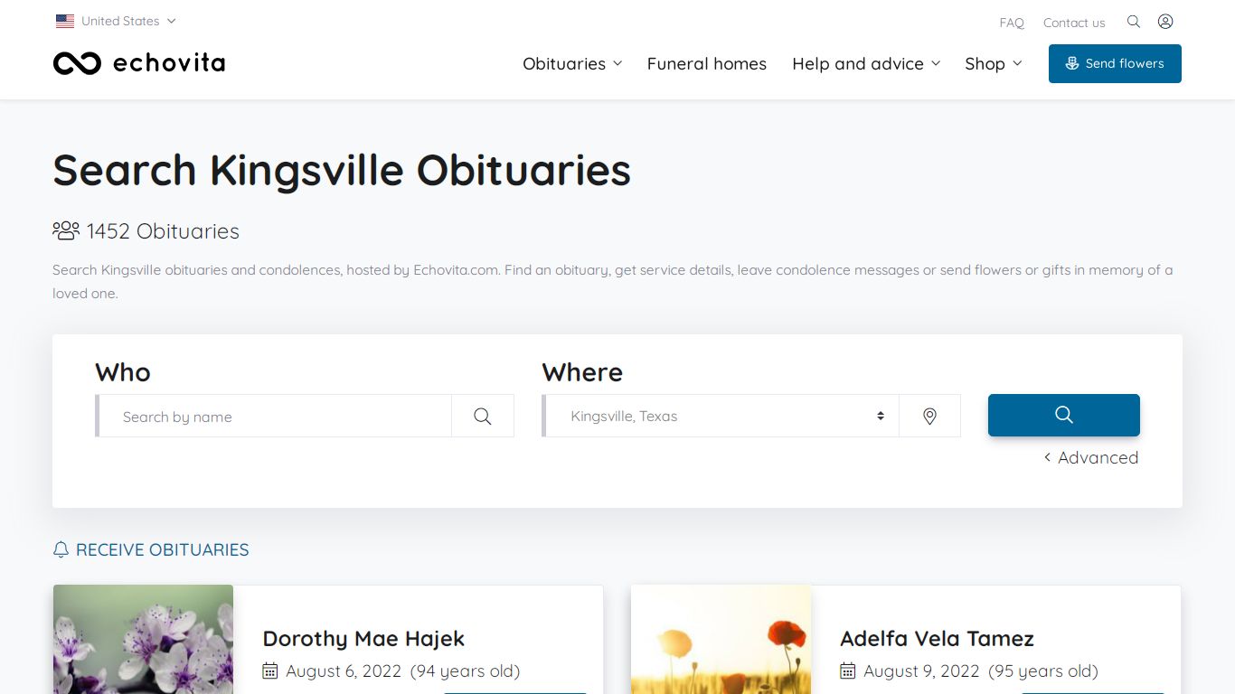 Kingsville Obituaries - Latest Obituaries in Kingsville TX